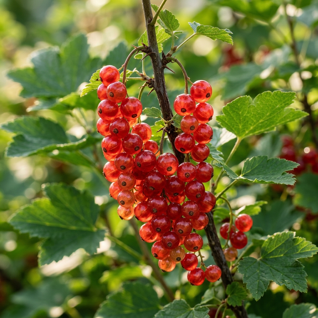 Reife Gilaburu Beeren am Zweig (Viburnum opulus)