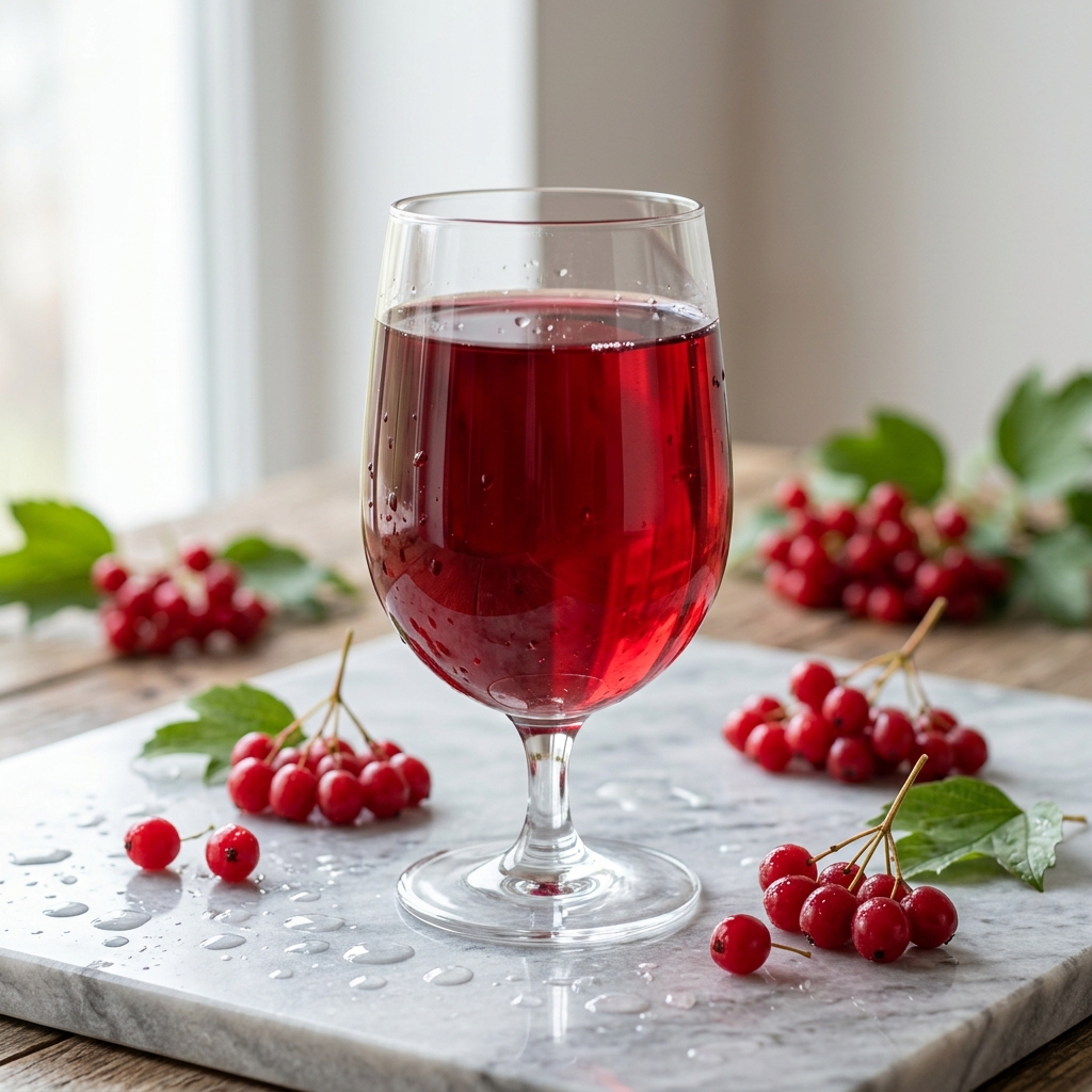 100% Reiner Gilaburu Saft im edlen Glas